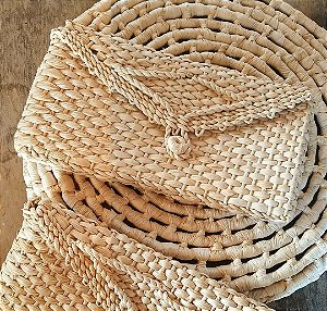 Carteira Cru Palha Natural