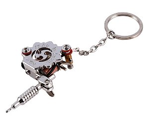 Chaveiro Mini Máquina De Tatuagem Tattoo