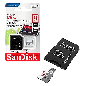 Cartão MicroSD Sandisk Ultra 32GB e 64GB