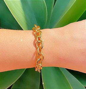 Pulseira Elos Pequenos Folheada em Ouro 18k