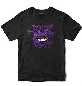 Camiseta Masculina Gengar Fantasma Nerd e Geek - Presentes Criativos