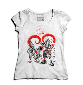 Camiseta Feminina Kingdom Hearts - Loja Nerd e Geek - Presentes Criativos