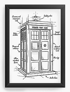 Quadro Decorativo A4 (33X24) Geekz Doctor Who - Loja Nerd e Geek - Presentes Criativos