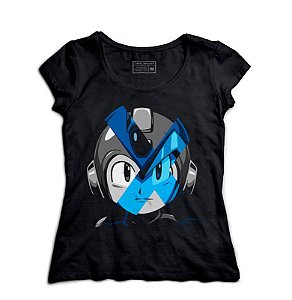 Camiseta Feminina Mega Man - Loja Nerd e Geek - Presentes Criativos