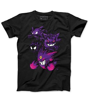 Camiseta Masculina Gengar - Loja Nerd e Geek - Presentes Criativos