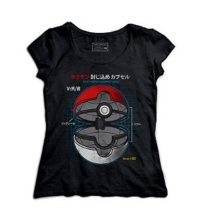 Camiseta Feminina Pokemon - Loja Nerd e Geek - Presentes Criativos