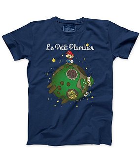 Camiseta Masculina Super Plumber - La Petit - Loja Nerd e Geek - Presentes Criativos
