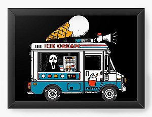 Quadro Decorativo A4 (33X24) Todo Mundo em Panico - Ice Cream - Loja Nerd e Geek - Presentes Criativos