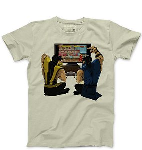 Camiseta Masculina Scorpion Street Fighter - Loja Nerd e Geek - Presentes Criativos