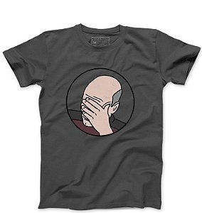 Camiseta Masculina Captain Picard - Loja Nerd e Geek - Presentes Criativos