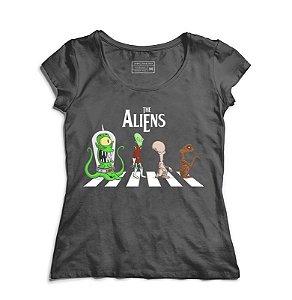 Camiseta Feminina Aliens - Loja Nerd e Geek - Presentes Criativos