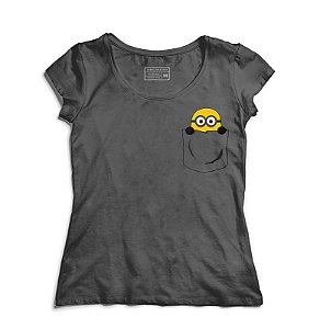 Camiseta Feminina Minion bolso - Loja Nerd e Geek - Presentes Criativos