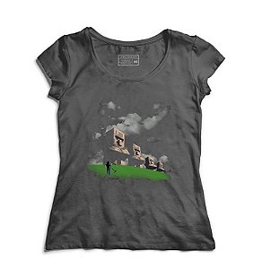 Camiseta Feminina Craft Statue - Loja Nerd e Geek - Presentes Criativos