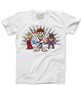 Camiseta Masculina Plumber Kombat  - Loja Nerd e Geek - Presentes Criativos