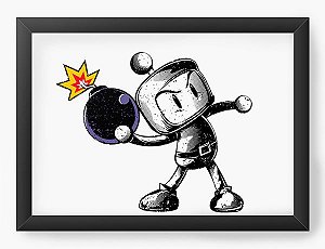 Quadro Decorativo A4 (33X24) Bombardeio  - Loja Nerd e Geek - Presentes Criativos