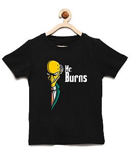 Camiseta Infantil Burns - Loja Nerd e Geek - Presentes Criativos