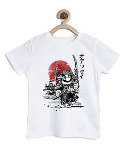 Camiseta Infantil Plumber Samurai - Loja Nerd e Geek - Presentes Criativos