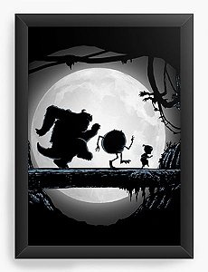 Quadro Decorativo A3 (45X33) Geekz Monstros SA - Loja Nerd e Geek - Presentes Criativos