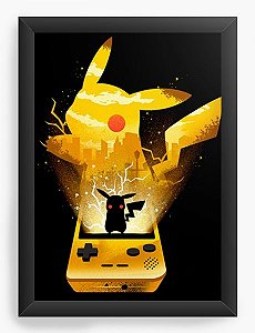 Quadro Decorativo A3 (45X33) Geekz Pokemon Pikachu - Loja Nerd e Geek - Presentes Criativos