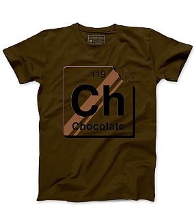 Camiseta Masculina Chocolate  - Loja Nerd e Geek - Presentes Criativos