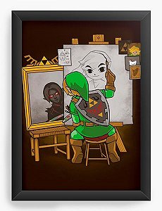 Quadro Decorativo A4 (33X24) Geekz Elf Artista - Loja Nerd e Geek - Presentes Criativos