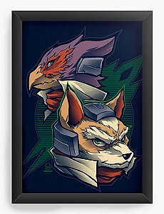 Quadro Decorativo A4 (33X24) Star Fox  - Loja Nerd e Geek - Presentes Criativos