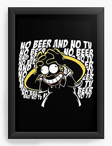 Quadro Decorativo A4 (33X24) TV - Loja Nerd e Geek - Presentes Criativos