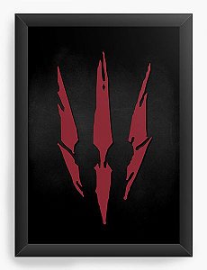 Quadro Decorativo A4 (33X24) The Witcher - Loja Nerd e Geek - Presentes Criativos