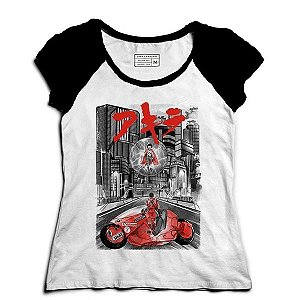 Camiseta Feminina Raglan Akira - Loja Nerd e Geek