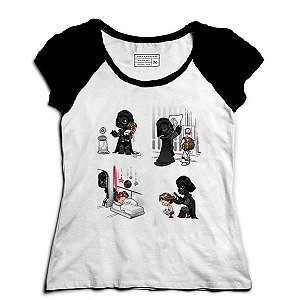 Camiseta Feminina Raglan Dark Daddy - Loja Nerd e Geek