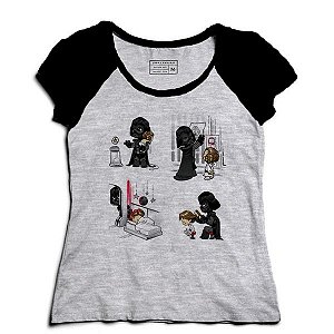 Camiseta Feminina Raglan Mescla Dark Daddy - Loja Nerd e Geek