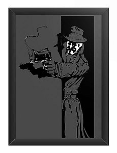 Quadro Decorativo A3 (45X33) Vigilante - Loja Nerd e Geek - Presentes Criativos