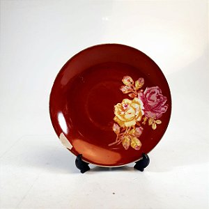 Prato Decorativo em Porcelana Floral