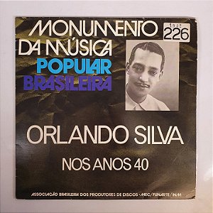 Disco de Vinil - Orlando Silva - Anos 40 - 1942