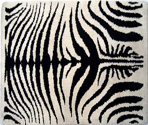 Tapete Industrial em Lã Estilo Zebra