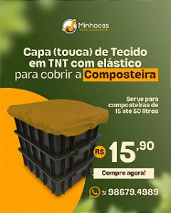Capa de TNT com Elástico para Cobertura de Composteira (Tipo Touca)
