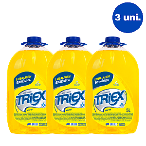 Kit com 3 Detergente Líquido Triex 5l Neutro Atacado Revenda Barato