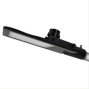 LUMINÁRIA PÚBLICA LED ECO SLIM 1 X 150W 6500K 15.000 LÚMENS 110° FIXAÇÃO TUBO PRETO - E102 PSMR