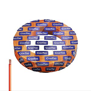 CABO FLEXÍVEL 750V PVC 1,5MM LARANJA ROLO 100 METROS - W0106LR CORFIO