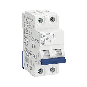 MINI DISJUNTOR MDWP BIPOLAR C 6A 3KA - MDWPC62 WEG