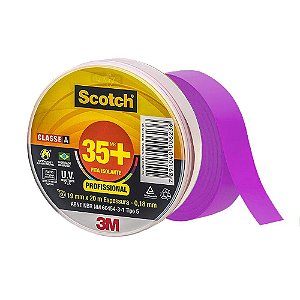 FITA ISOLANTE 19MM X 20M VIOLETA - SCOTCH 35+ 3M