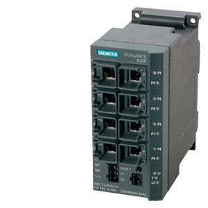 SWITCH SCALANCE X208 C/GERENCIADOR 8 X 10/100MBITS RJ45 LED SINAL. PROFINET-IO DEVICE