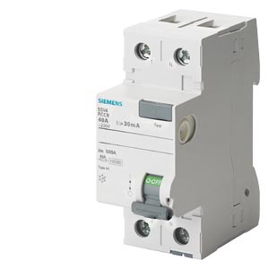 INTERRUPTOR DIFER. RESIDUAL 2P   30MA 40A AC 230V