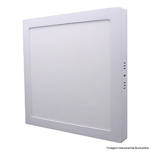 PAINEL SOB. LED ALUM. QUAD. 24W BIVOLT 6000K 280 X 280MM 1784LM