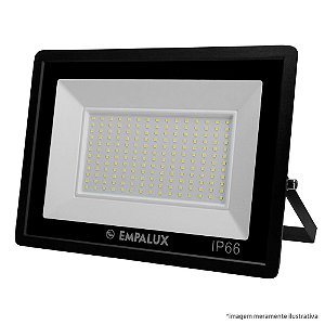 REFLETOR LED SLIM  300W BIVOLT 6500K 24000LM PT IP66