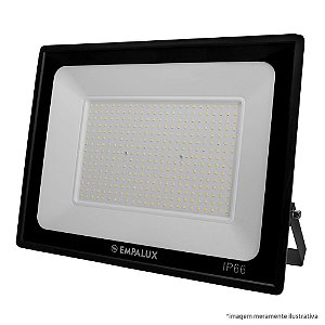 REFLETOR LED SLIM  500W BIVOLT 6500K 40000LM PT IP66