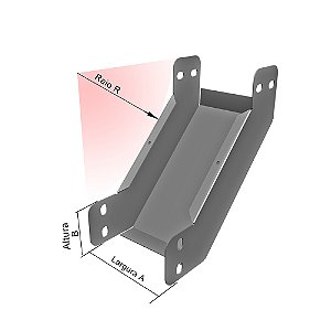 CURVA VERT. INT. LISA "U" PG 90° 200 X 100MM