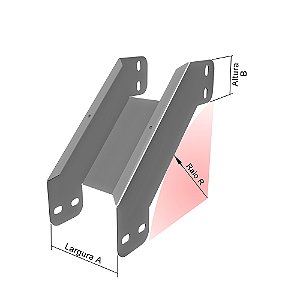 CURVA VERT. EXT. LISA "U" PG 90° 100 X   50MM