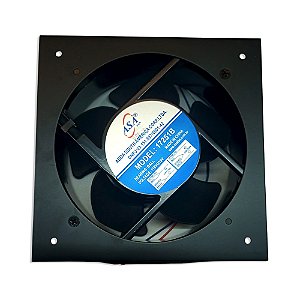 MICROVENTILADOR AXIAL IND. ALUM. QUAD. BIVOLT 172 X 172 X   51MM