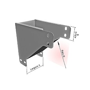 CURVA INVERSAO LISA PG 90° P/PERFILADO 38 X 38MM